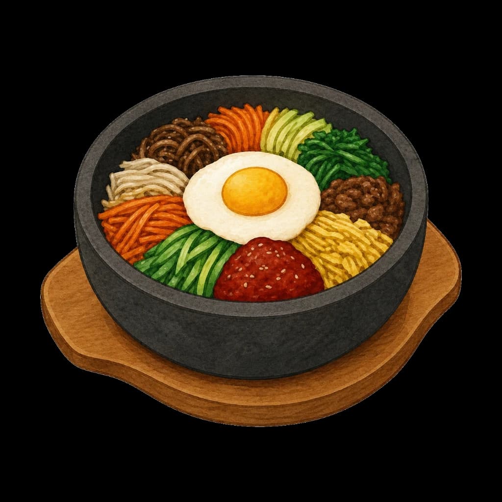 AI generated bibimbap food image sample