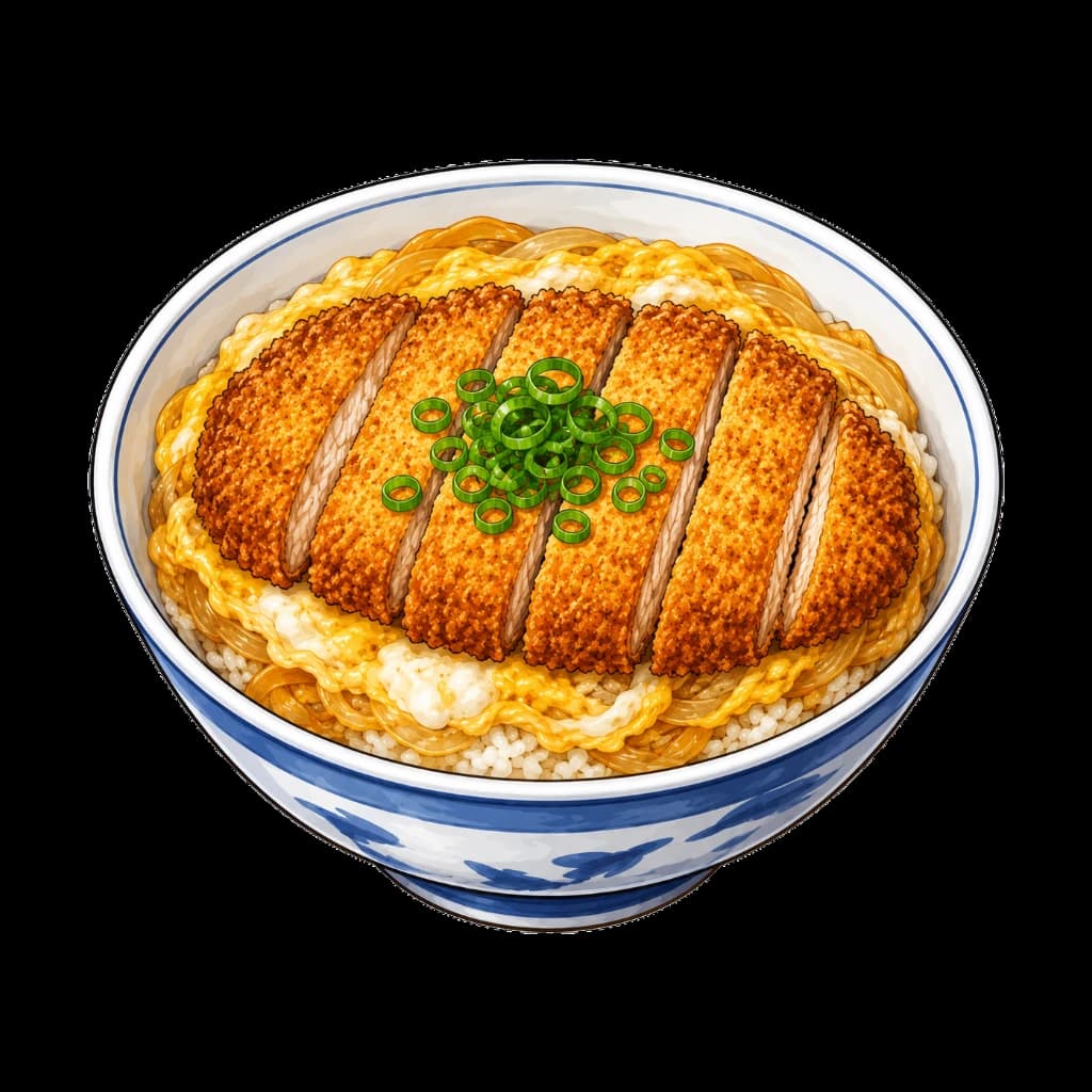 AI generated katsudon food image sample