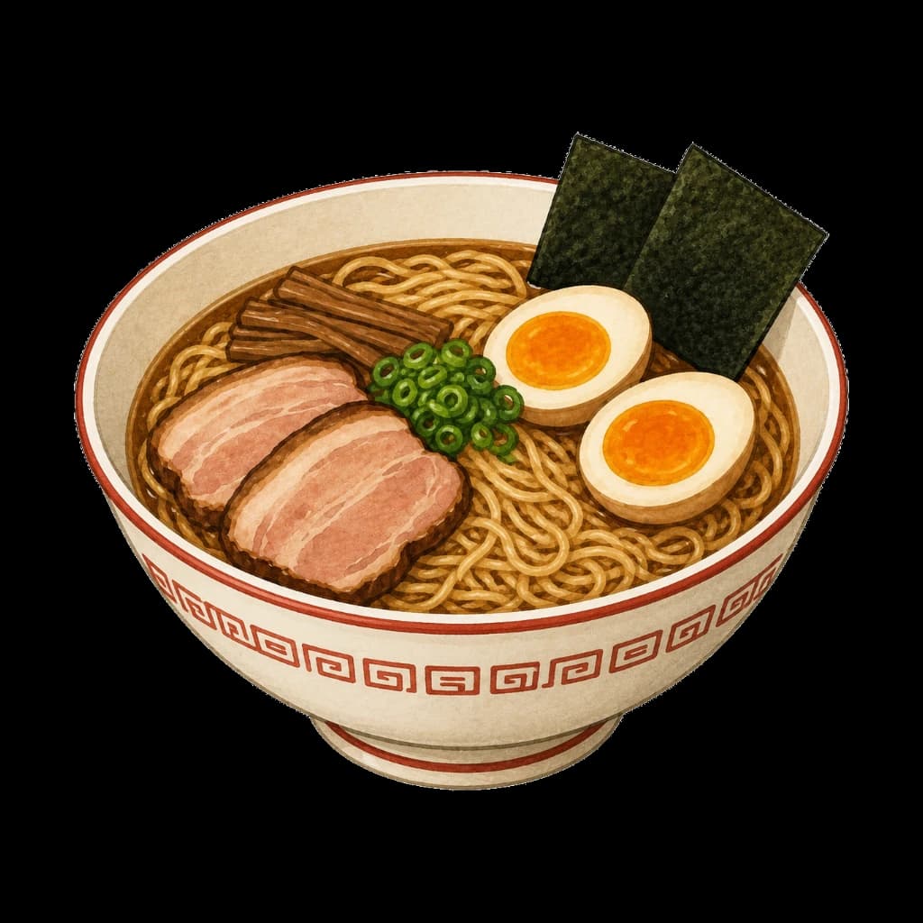 AI generated ramen food image sample